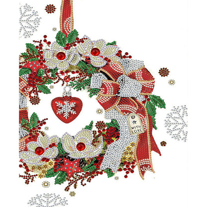 Christmas Atmosphere - Special Shaped Drill Diamond Painting 30*40CM