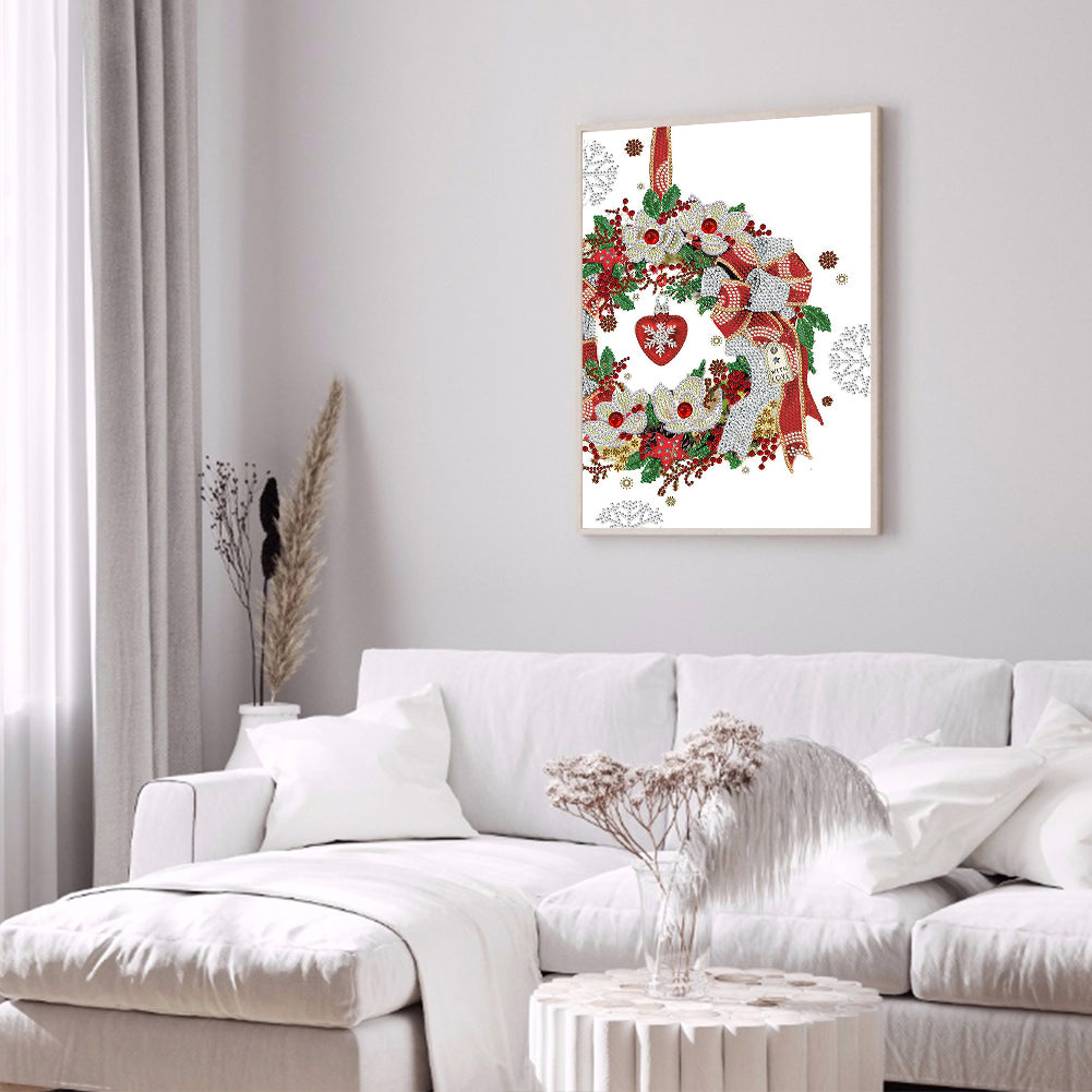 Christmas Atmosphere - Special Shaped Drill Diamond Painting 30*40CM