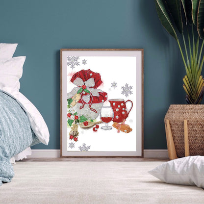 Christmas Atmosphere - Special Shaped Drill Diamond Painting 30*40CM