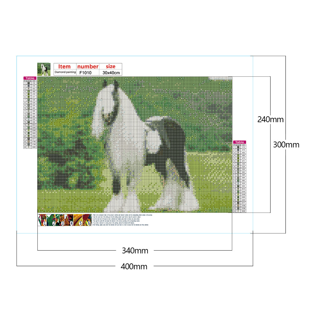 Gypsy Horse - Full Square Drill Diamond Painting 40*30CM