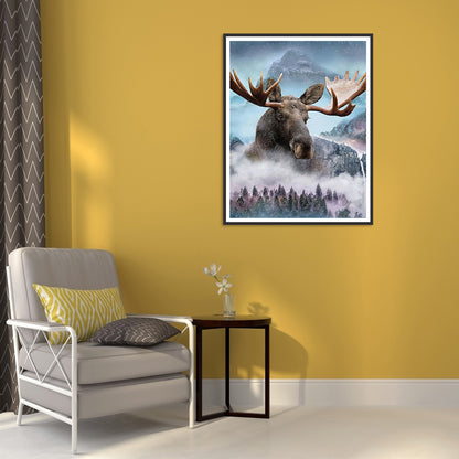 Forest Rhino 30*40CM(Canvas) Full Square Drill Diamond Painting
