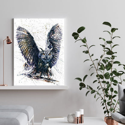 Owl 30*40CM(Canvas) Full Square Drill Diamond Painting