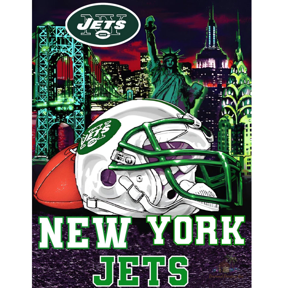 New York Jets - Full Round Drill Diamond Painting 30*40CM