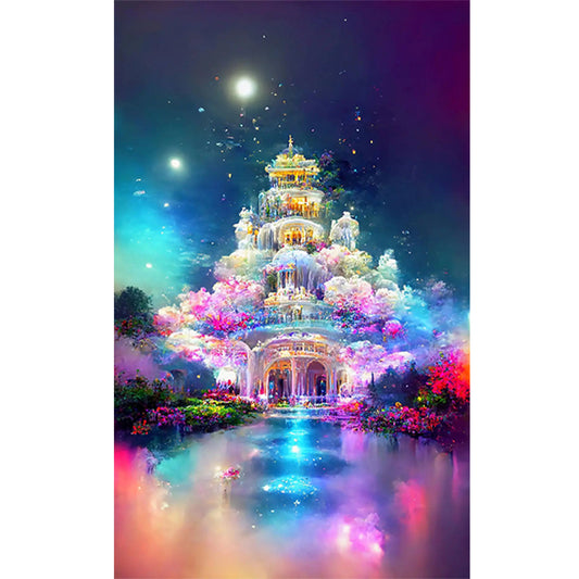 Fantasy Castle 40*60CM(Canvas) Full Round Drill Diamond Painting