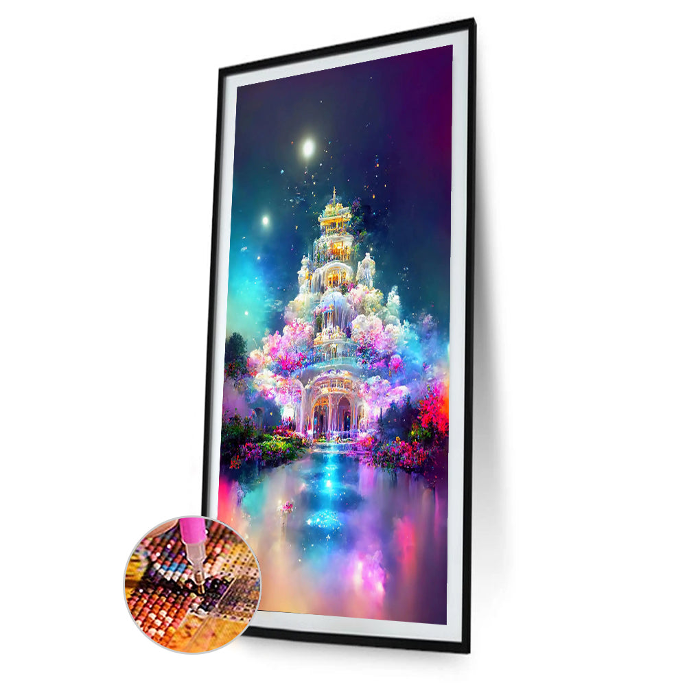 Fantasy Castle - Full Round Drill Diamond Painting 40*60CM