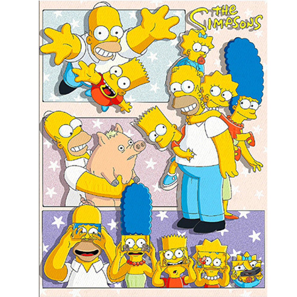 Simpson 40*50CM(Canvas) Full Round Drill Diamond Painting