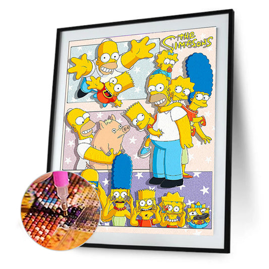 Simpson 40*50CM(Canvas) Full Round Drill Diamond Painting