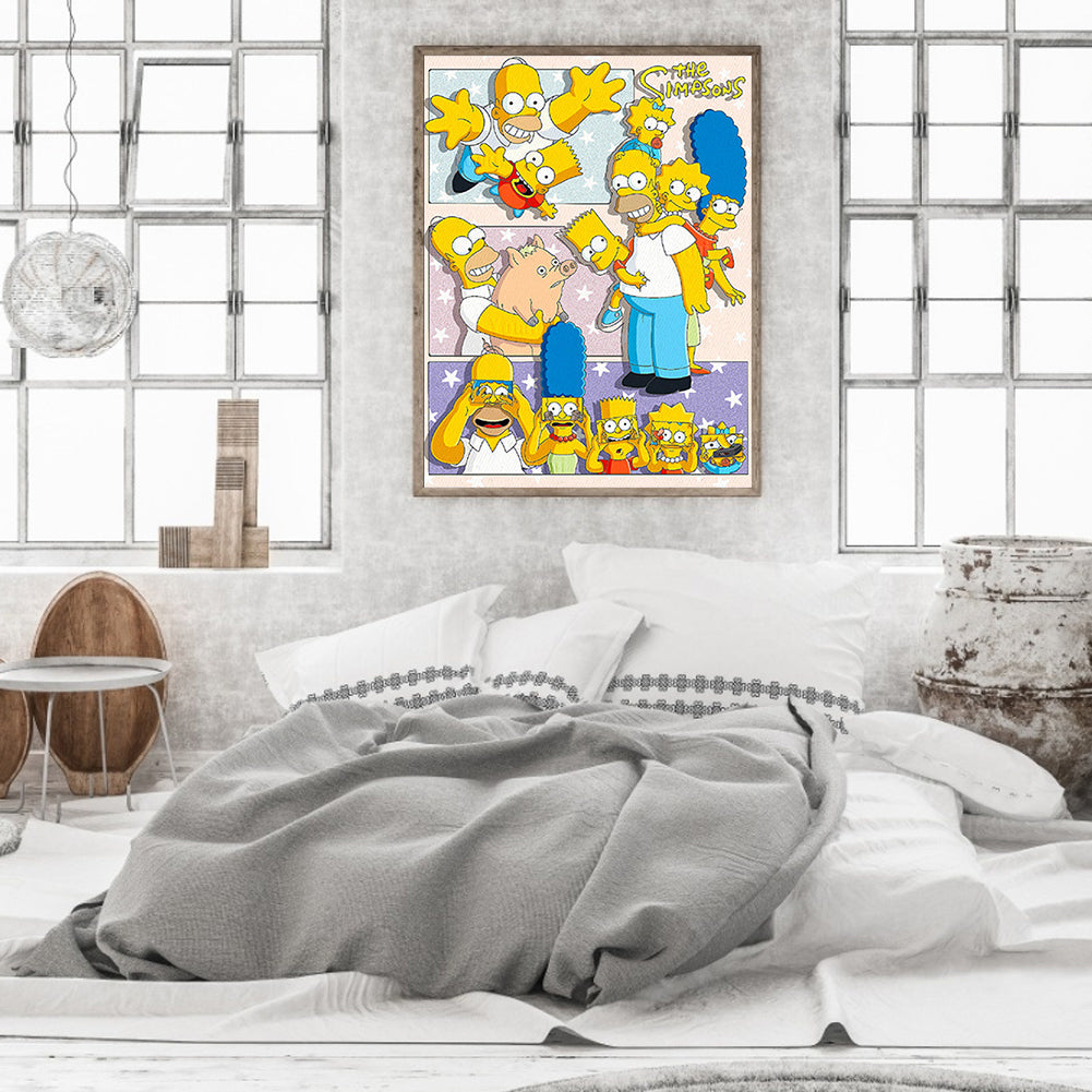Simpson 40*50CM(Canvas) Full Round Drill Diamond Painting