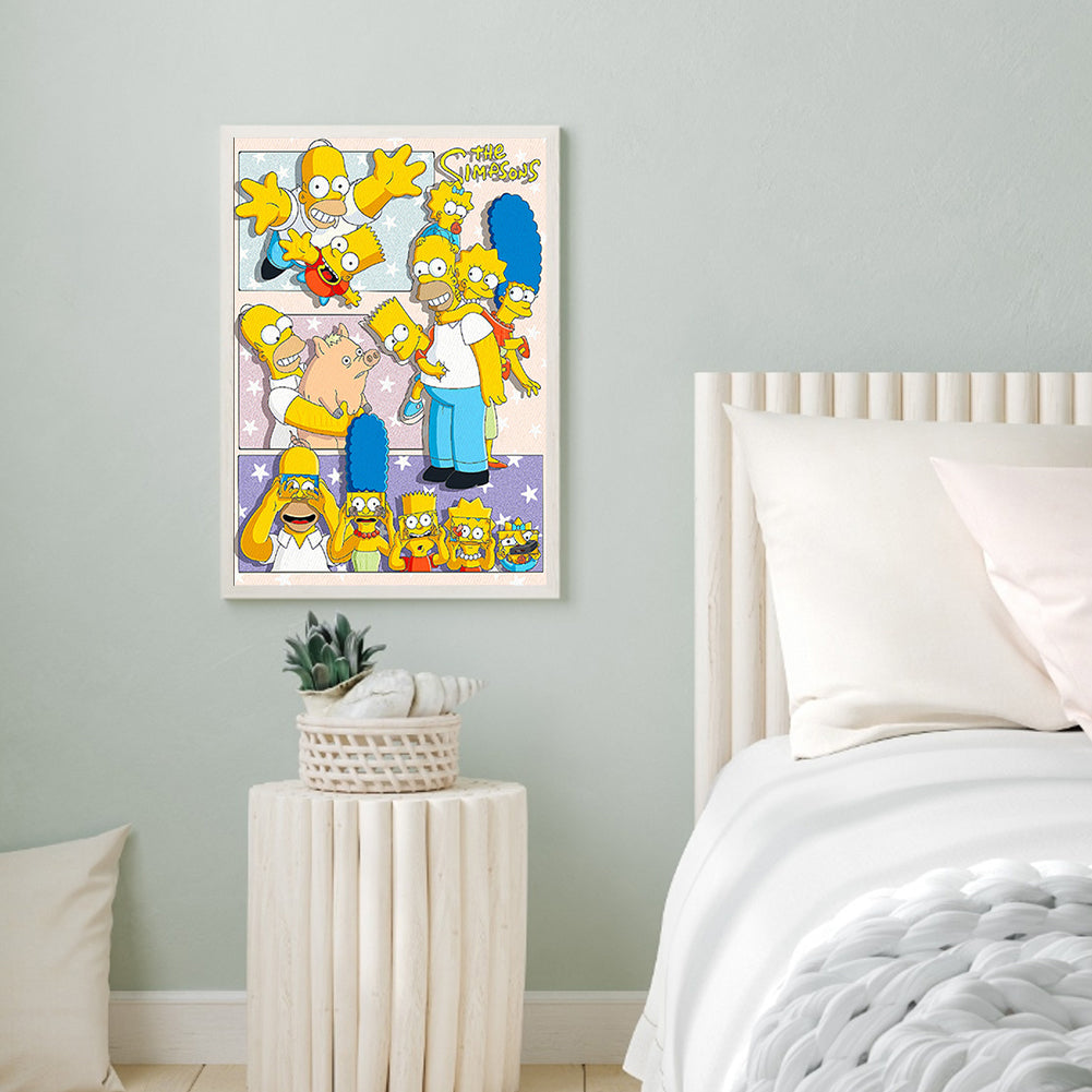 Simpson 40*50CM(Canvas) Full Round Drill Diamond Painting