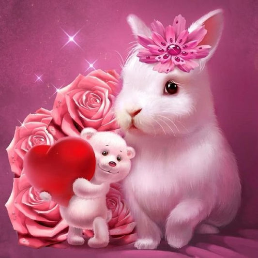 Bunny - Full Round Drill Diamond Painting 30*30CM