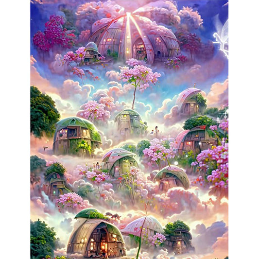 Castle View - Full Round Drill Diamond Painting 30*40CM