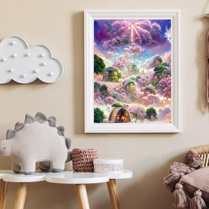 Castle View - Full Round Drill Diamond Painting 30*40CM