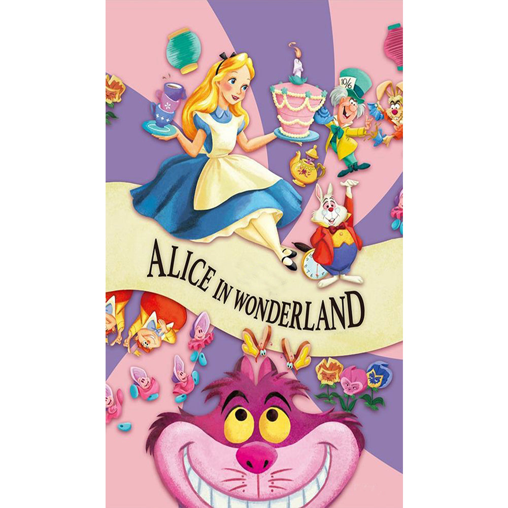 Alice In Wonderland - Full Round Drill Diamond Painting 30*50CM