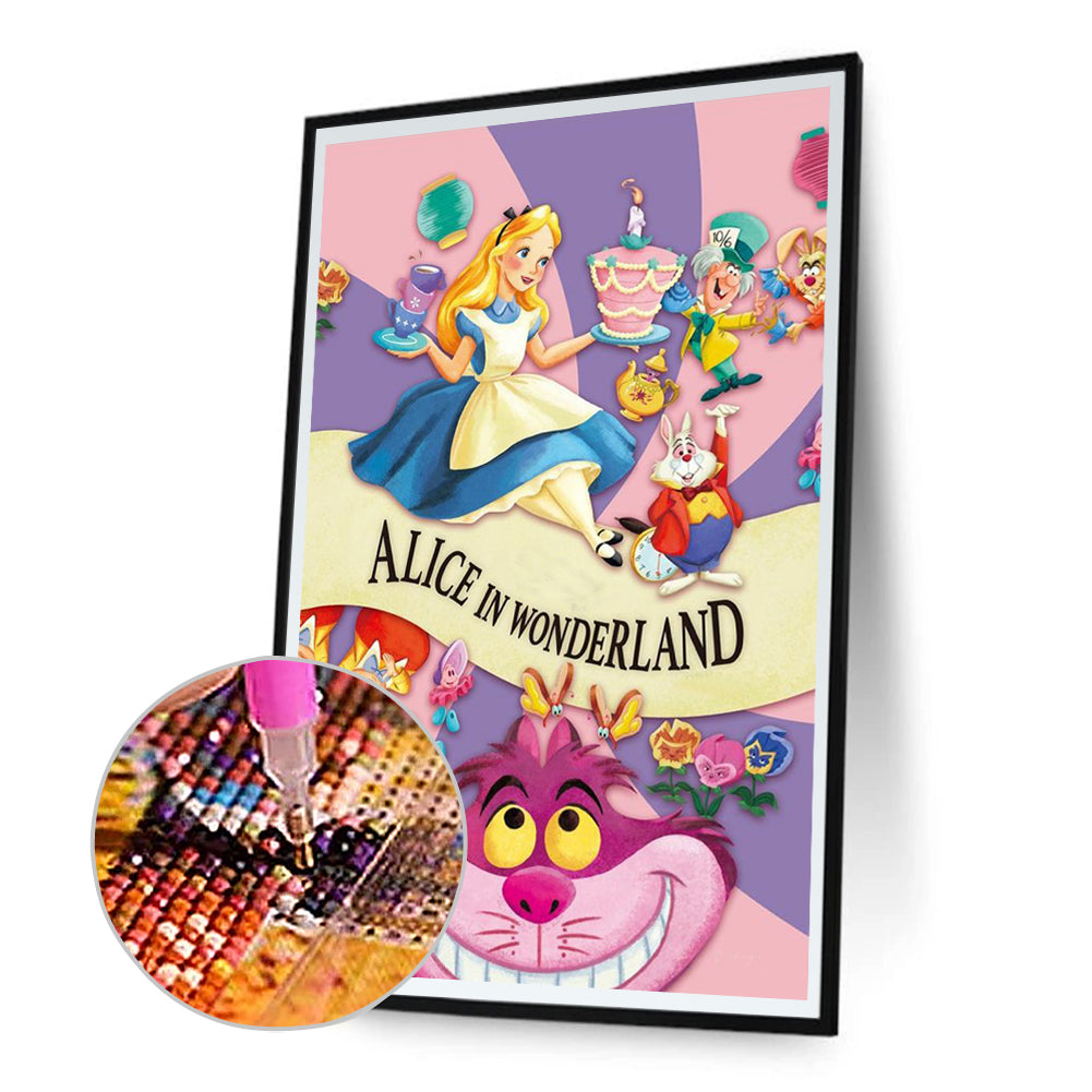 Alice In Wonderland - Full Round Drill Diamond Painting 30*50CM