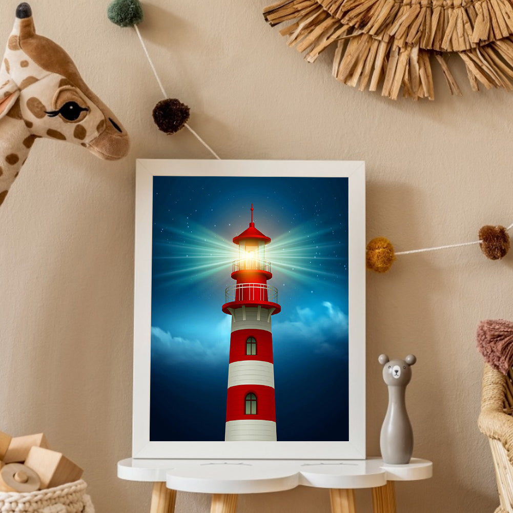 Lighthouse - Full Round Drill Diamond Painting 40*50CM