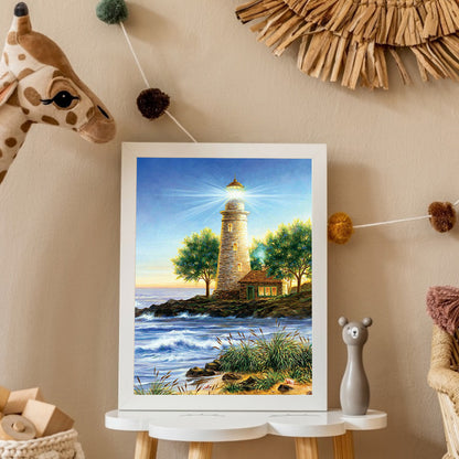 Lighthouse - Full Round Drill Diamond Painting 50*60CM