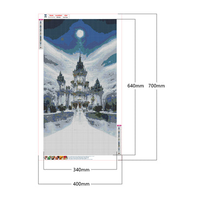 Fantasy White Palace - Full Square Drill Diamond Painting 40*70CM