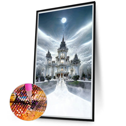 Fantasy White Palace - Full Square Drill Diamond Painting 40*70CM