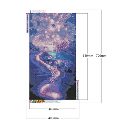 Purple Dream 40*70CM(Canvas) Full Square Drill Diamond Painting