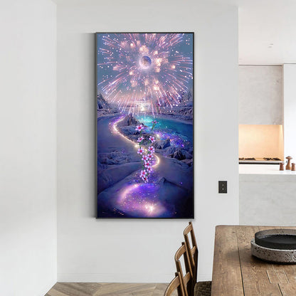 Purple Dream 40*70CM(Canvas) Full Square Drill Diamond Painting