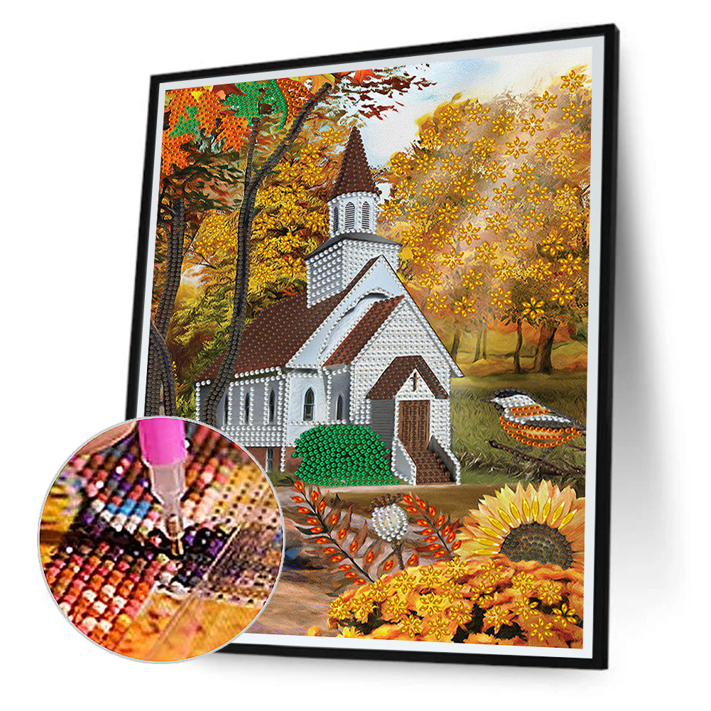Church - Special Shaped Drill Diamond Painting 30*40CM