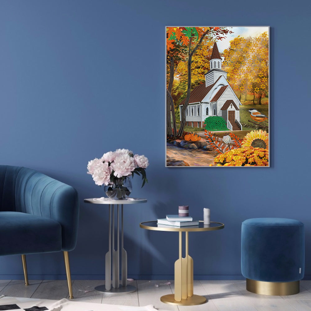 Church - Special Shaped Drill Diamond Painting 30*40CM