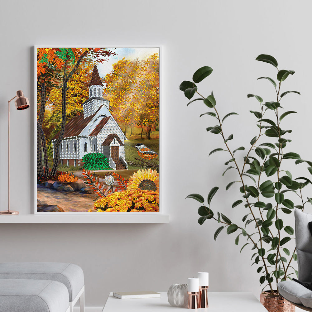 Church - Special Shaped Drill Diamond Painting 30*40CM