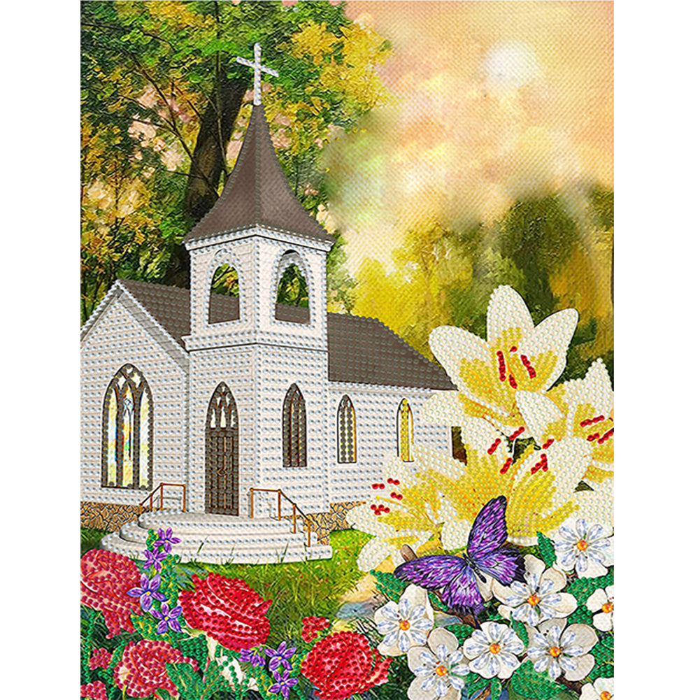 Church - Special Shaped Drill Diamond Painting 30*40CM