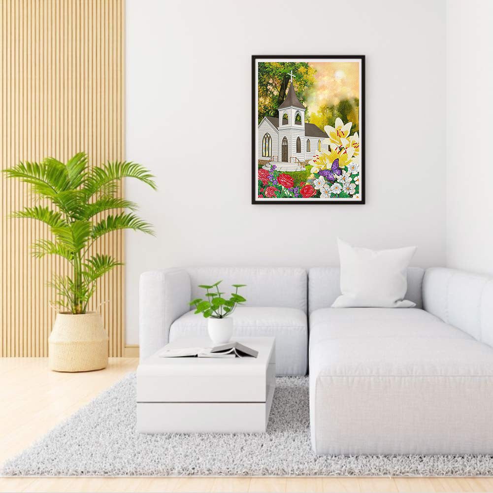 Church - Special Shaped Drill Diamond Painting 30*40CM