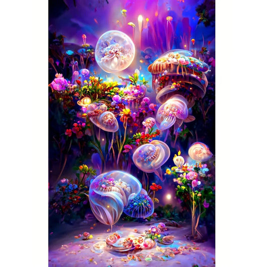 Dream Bubble House 40*60CM(Canvas) Full Round Drill Diamond Painting
