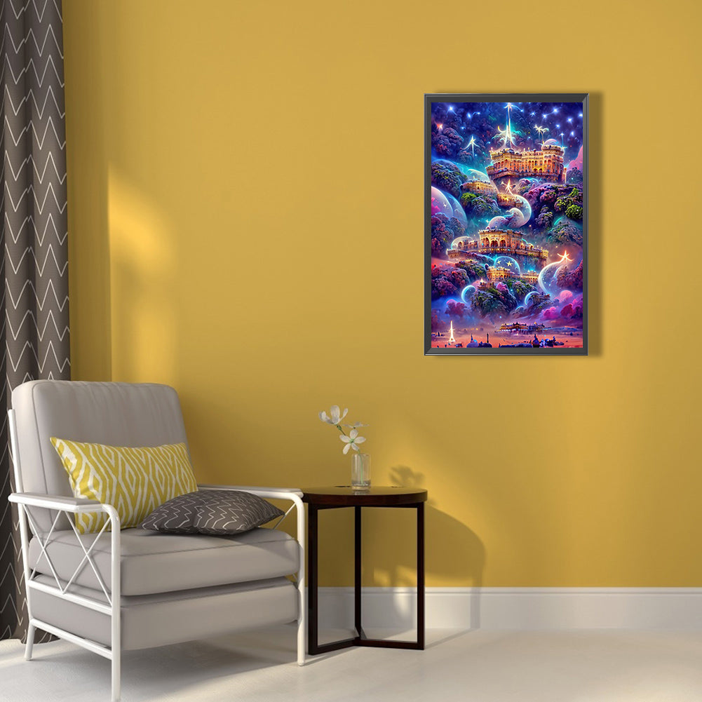 Fantasy Castle - Full Round Drill Diamond Painting 40*60CM