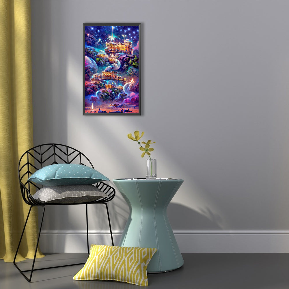 Fantasy Castle - Full Round Drill Diamond Painting 40*60CM