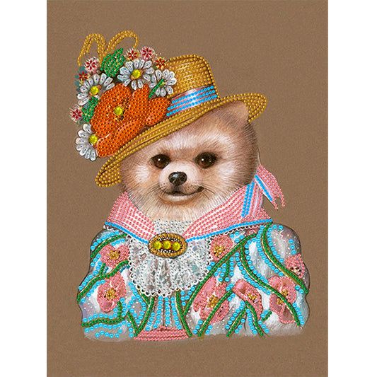 Elegant Noble Dog - Special Shaped Drill Diamond Painting 30*40CM