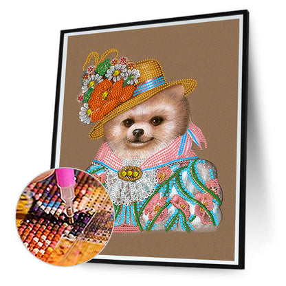 Elegant Noble Dog - Special Shaped Drill Diamond Painting 30*40CM