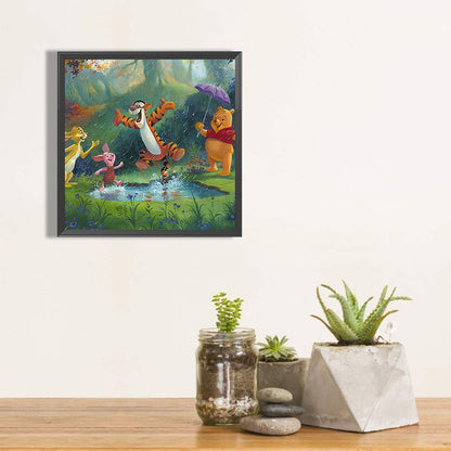 Winnie The Pooh And Tigger - Full Round Drill Diamond Painting 40*40CM