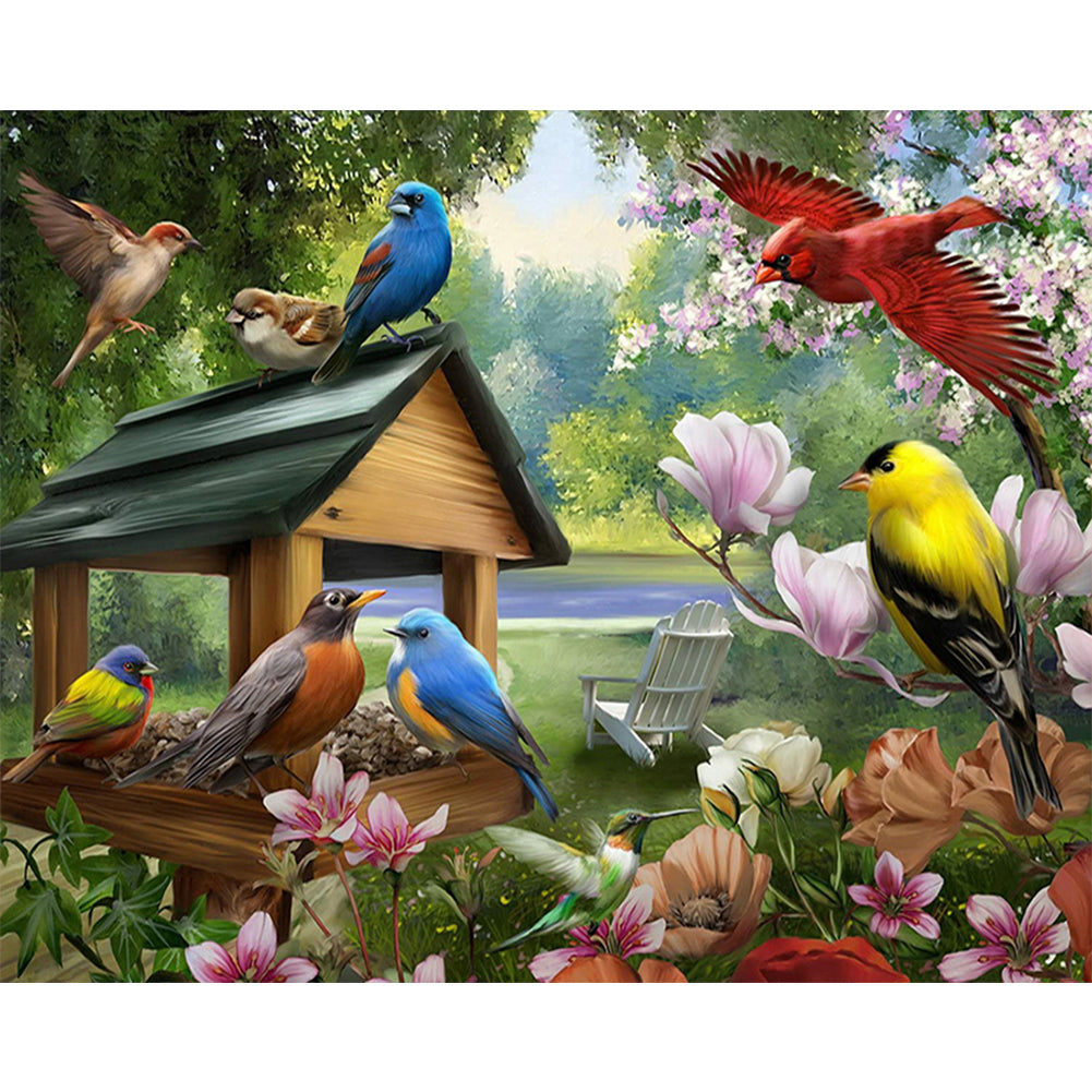 Bird Outside The Nest - Full Round Drill Diamond Painting 50*40CM