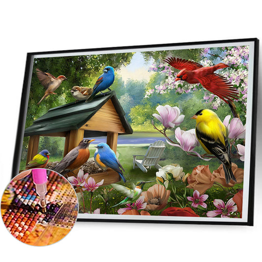 Bird Outside The Nest 50*40CM(Canvas) Full Round Drill Diamond Painting