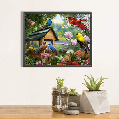 Bird Outside The Nest 50*40CM(Canvas) Full Round Drill Diamond Painting