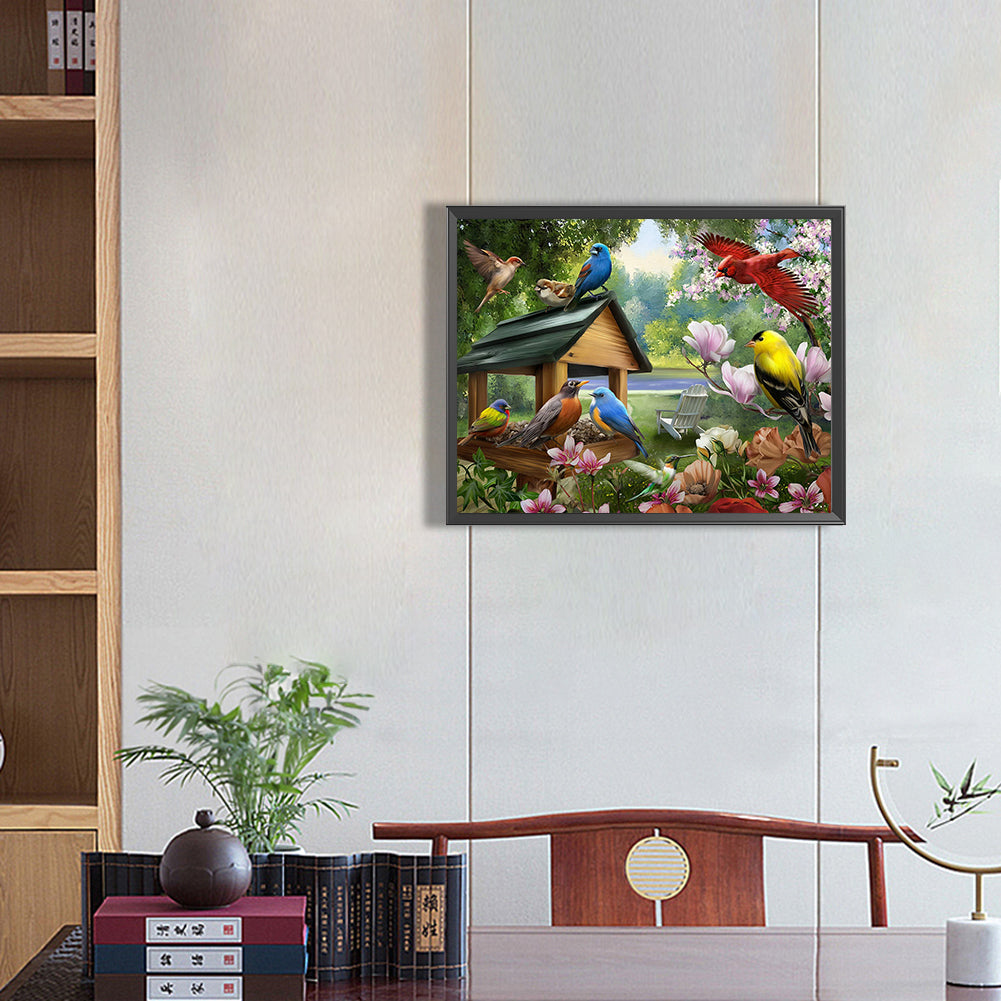 Bird Outside The Nest 50*40CM(Canvas) Full Round Drill Diamond Painting