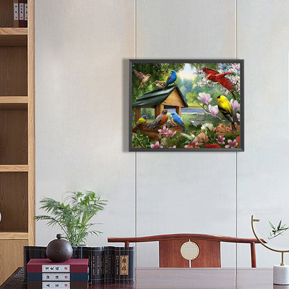 Bird Outside The Nest 50*40CM(Canvas) Full Round Drill Diamond Painting