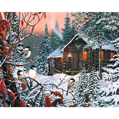 Country House - Full Round Drill Diamond Painting 50*40CM