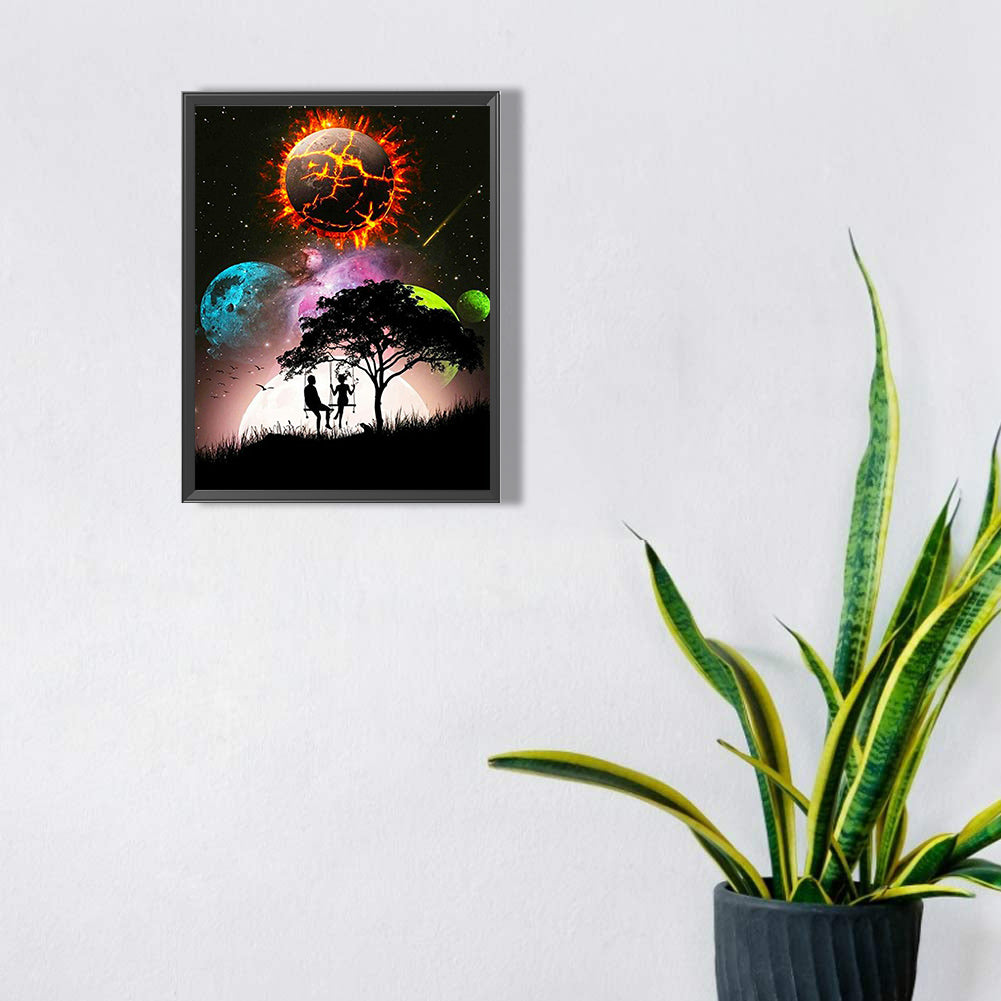 Aurora Planet 30*40CM(Canvas) Full Square Drill Diamond Painting