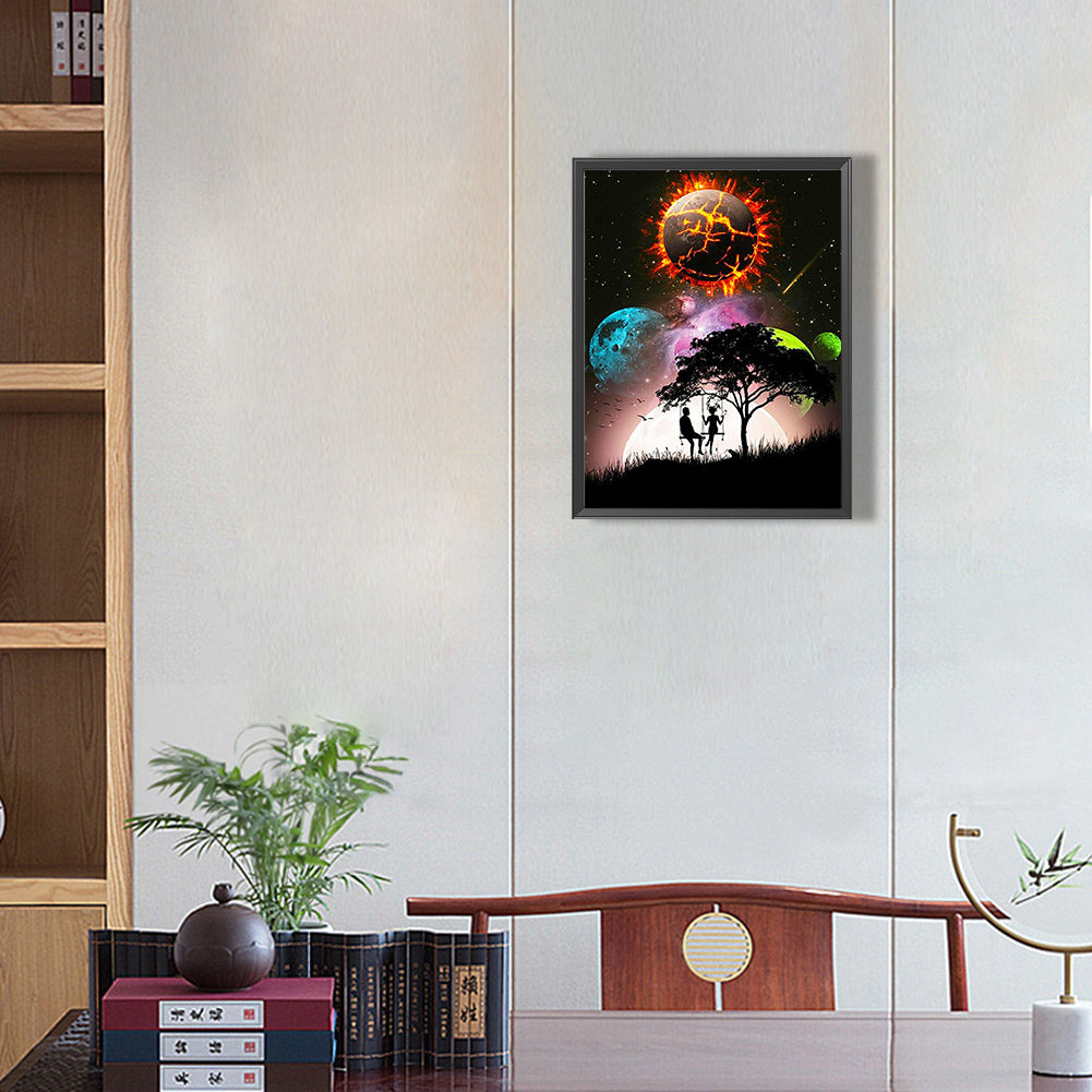 Aurora Planet - Full Square Drill Diamond Painting 30*40CM