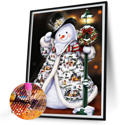 Cartoon Snowman - Full Square Drill Diamond Painting 30*40CM