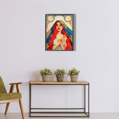 Scorpio Girl - Full Round Drill Diamond Painting 30*40CM