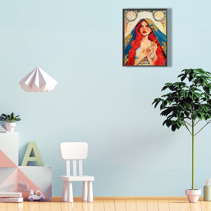 Scorpio Girl - Full Round Drill Diamond Painting 30*40CM