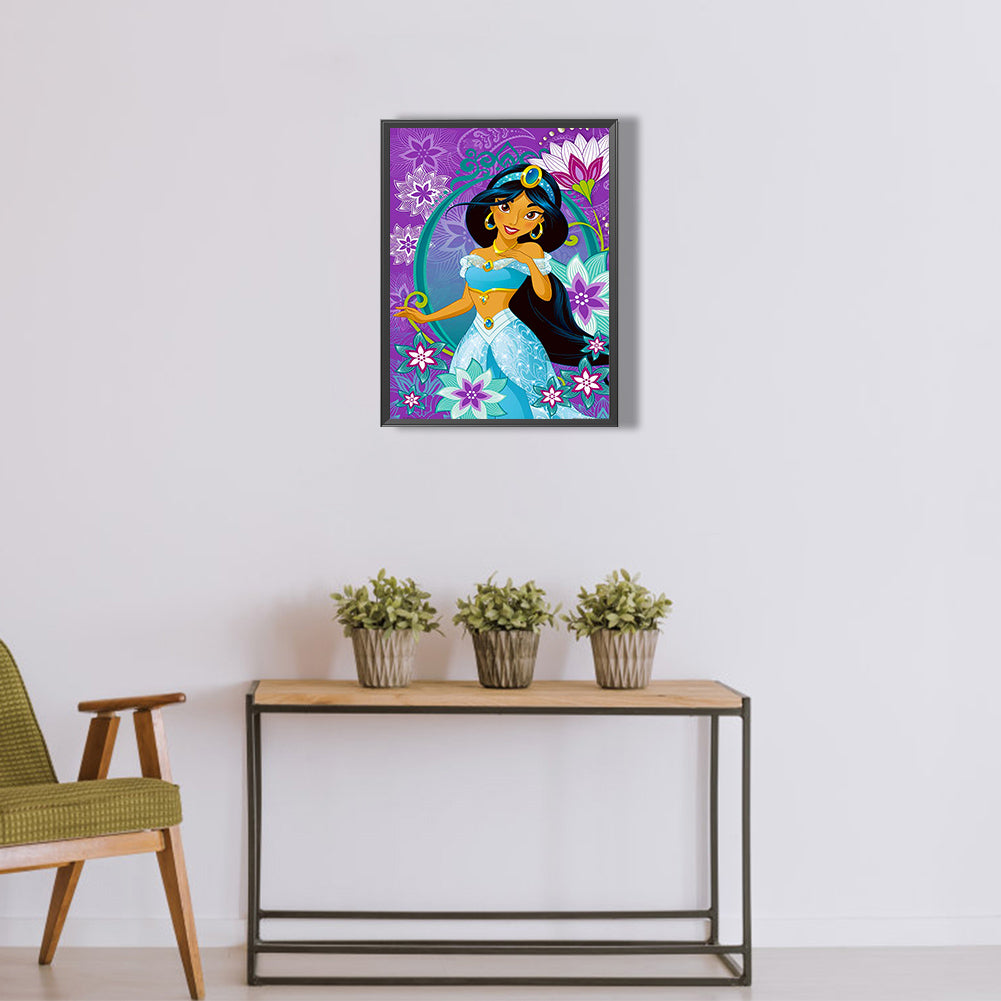Princess Jasmine - Full Round Drill Diamond Painting 30*40CM