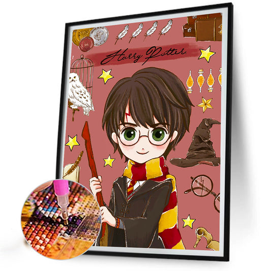 Harry Potter - Full Round Drill Diamond Painting 30*40CM