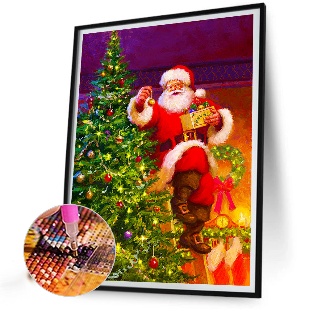 Santa Claus - Full Round Drill Diamond Painting 30*40CM