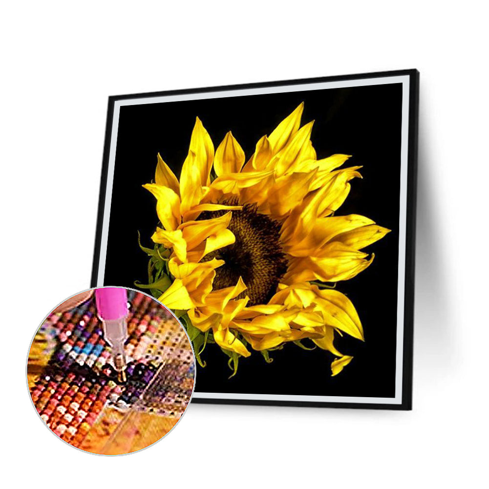 Sunflower - Full Round Drill Diamond Painting 30*30CM